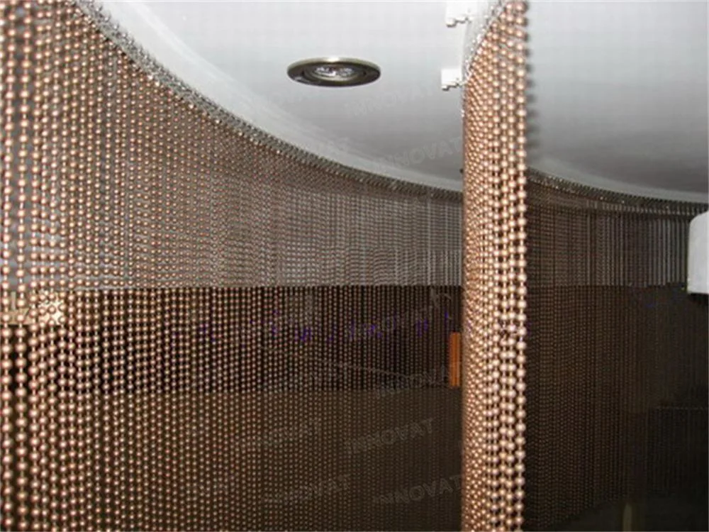 Decorative Metal Beaded Curtain / Metal Beaded Shower Curtains/ Ball Chain Curtain