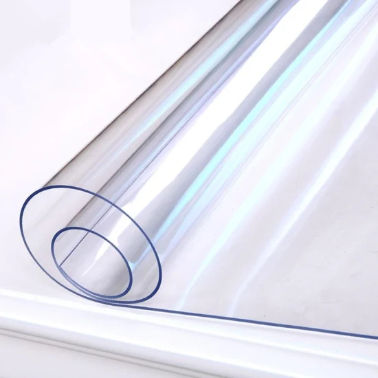Yingyi Kunststoff 1 mm/2 mm/3 mm PVC-Tischdecke, supertransparent, klar, weiches Glas, Rollfolie
